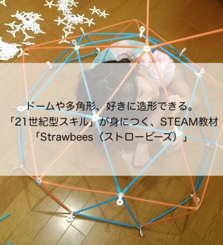 ドームや多角形、好きに造形できる。「21世紀型スキル」が身につく、STEAM教材「Strawbees（ストロービーズ）」